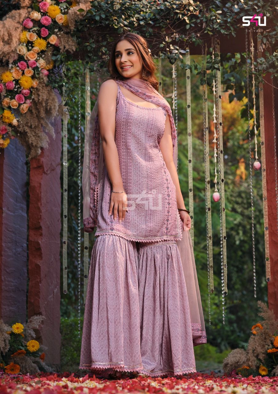 S4u Afreen Traditional Designer Stylish Fancy Festive Wear Ready Made Suit Collection